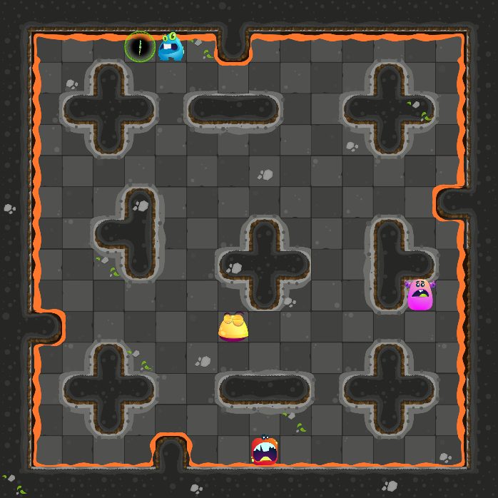 Solved: Roland stands on the exit.