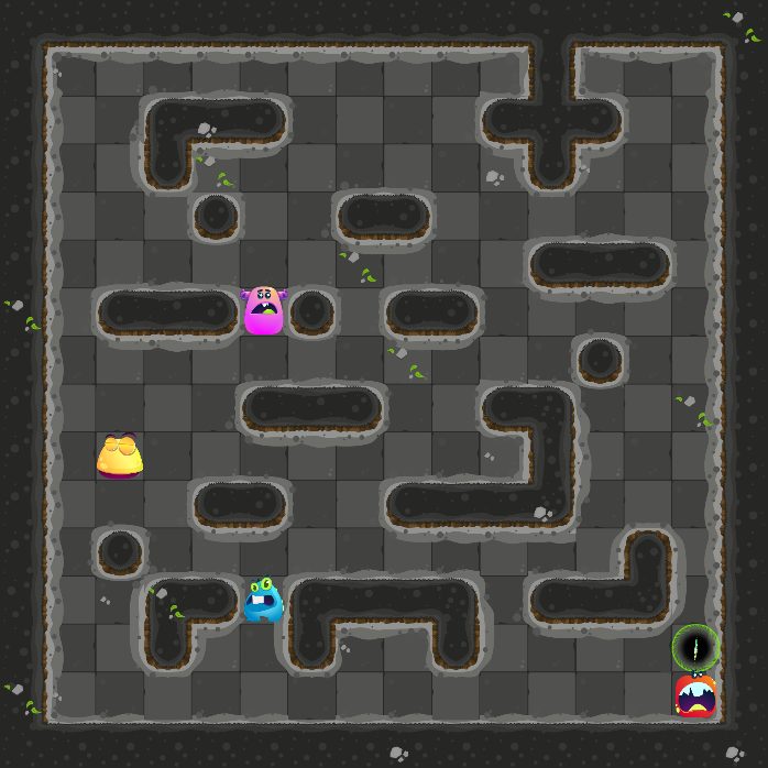 Solved: Roland stands on the exit.